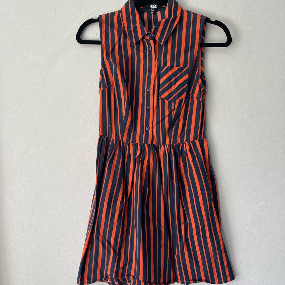 ASOS high contrast stripe dress